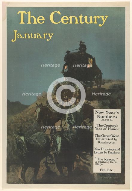 The Century: New Year's Number, January, 1902. Creator: Frederic Remington.
