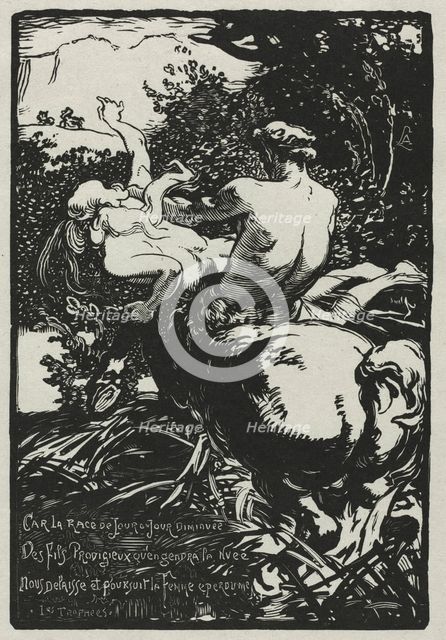 The Centaur , 1896. Creator: Auguste Louis Lepère (French, 1849-1918).