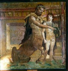The Centaur Cheiron teaching Achilles, Roman wall-painting from Herculaneum, c1st century