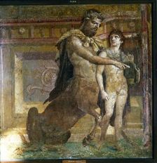 The Centaur Cheiron teaching Achilles, Roman wall-painting from Herculaneum, c1st century
