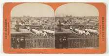 The Centennial, General View from George's Hill Showing Camp of West Point Cadets, 1876. Creator: George Barker