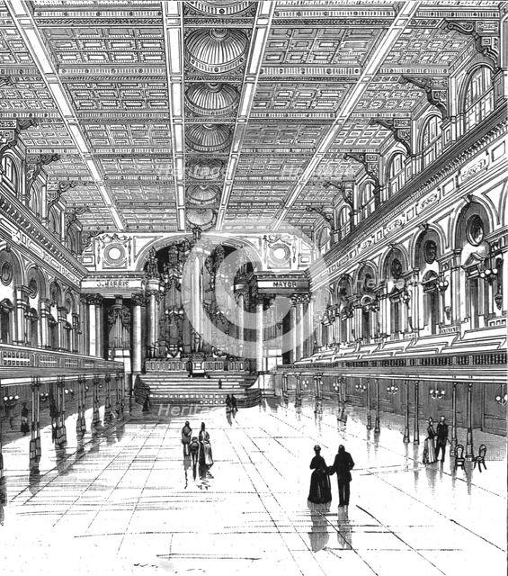 ''The Centennial Hall at Sydney, New South Wales; The Interior of the largest public hall...', 1890. Creator: Unknown.