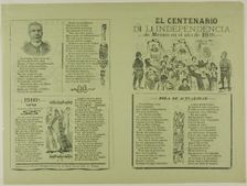 The Centennial of Mexico's Independence in the Year 1910, n.d. Creator: José Guadalupe Posada