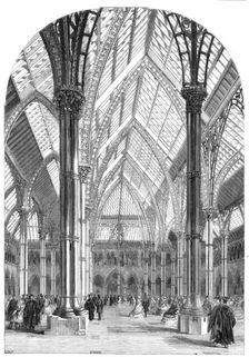 The Central Court and Arcades of the Oxford University Museum, 1860. Creator: Unknown
