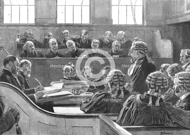 ''The Central Criminal Court - New Court, Old Bailey, 1891', 1891. Creator: Robert Barnes.