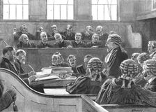 'The Central Criminal Court - New Court, Old Bailey, 1891 1891. Creator: Robert Barnes
