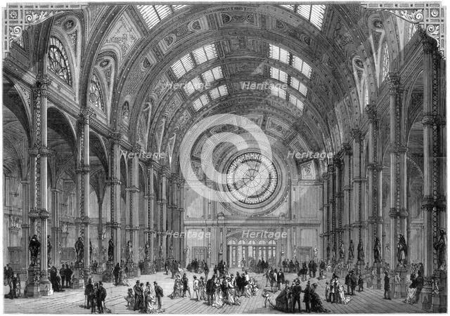 The Central Hall, Alexandra Palace, London, 1875. Artist: Unknown