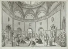 The Central Hall of the Royal Academy, 10 July 1869. Creator: Unknown