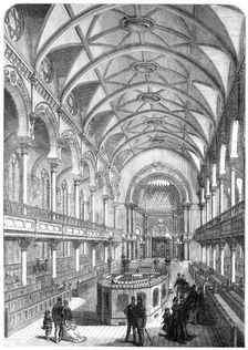 The Central Jewish Synagogue, Great Portland-Street, 1870. Creator: Unknown