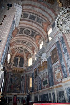 The central nave of the Cathedral of Evora, Portugal, 2009. Creator: Samuel Magal