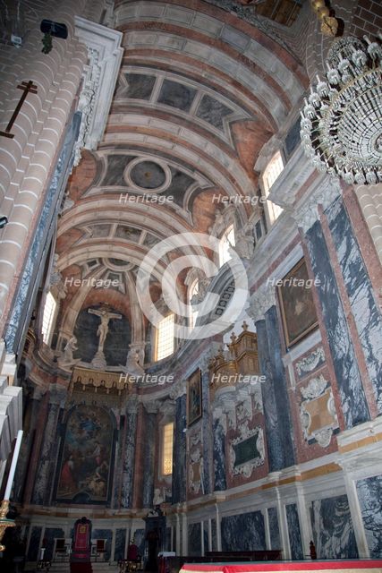 The central nave of the Cathedral of Evora, Portugal, 2009. Creator: Samuel Magal.