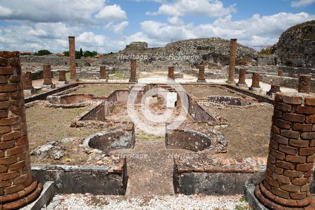 The central peristyle of the Cantaber's House, Conimbriga, Portugal, 2009. Creator: Samuel Magal.