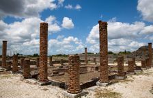 The central peristyle of the Cantaber's House, Conimbriga, Portugal, 2009. Creator: Samuel Magal