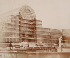 The Centre Transept - from the Garden Crystal Palace, Sydenham, 1852-1854. Creator: Philip Henry Delamotte