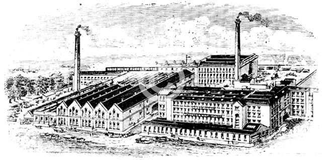The centre of a great industry: the Wood-Milne Rubber Works, 1909. Creator: Unknown.