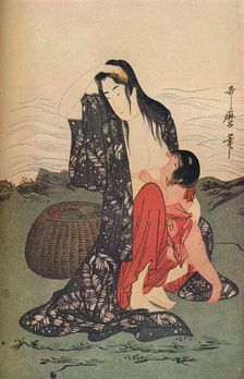 The centre panel of The Pearl Divers c1797-98, (1936). Creator: Kitagawa Utamaro