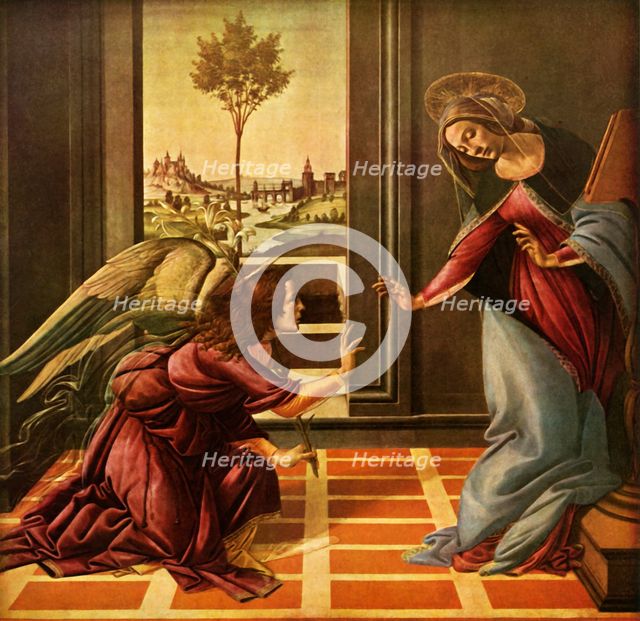 'The Cestello Annunciation', 1489, (1937).  Creator: Sandro Botticelli.