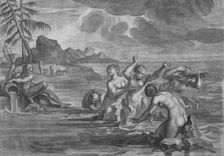 The Cerastae changed into Bulls, & the Propoetides into Rocks c1683. Creator: Martin Bouche