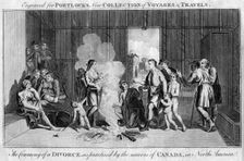 The Ceremony of a Divorce, as practised by the natives of Canada, in North America c1760