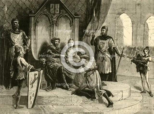 'The Ceremony of Feudal Service', (c9th-10th century), 1890.   Creator: Unknown.