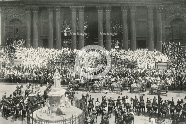 'The Ceremony at St. Paul's', London, 1897. Artist: E&S Woodbury.