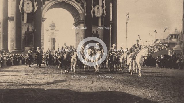 The Ceremonial Entry of Nicholas II in Moscow on May 9, 1896, 1896. Artist: Anonymous  