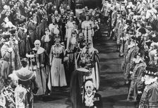 The ceremonial state opening of Parliament by Queen Elizabeth II, 3rd November 1977
