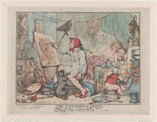 The Chamber of Genius, April 2, 1812., April 2, 1812. Creator: Thomas Rowlandson