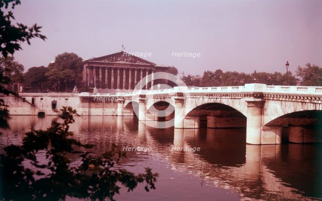 The Chamber of Deputies and Le Pont de la Concorde, Paris, France, c1955. Creator: Arthur Charles Kirby Ware.