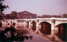 The Chamber of Deputies and Le Pont de la Concorde, Paris, France, c1955. Creator: Arthur Charles Kirby Ware