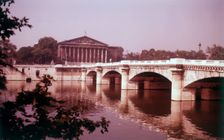 The Chamber of Deputies and Le Pont de la Concorde, Paris, France, c1955. Creator: Arthur Charles Kirby Ware