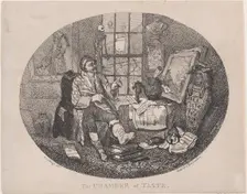 The Chamber of Taste, ca. 1785., ca. 1785. Creator: Thomas Rowlandson