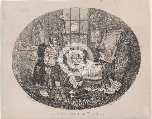 The Chamber of Taste, ca. 1785., ca. 1785. Creator: Thomas Rowlandson.