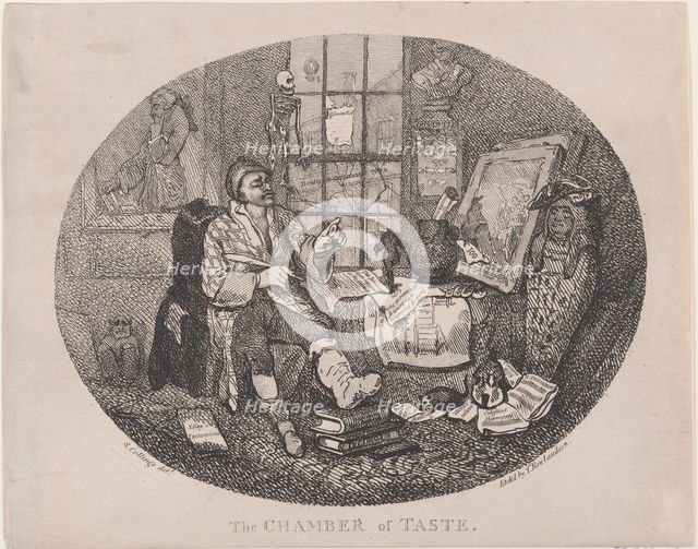 The Chamber of Taste, ca. 1785., ca. 1785. Creator: Thomas Rowlandson.