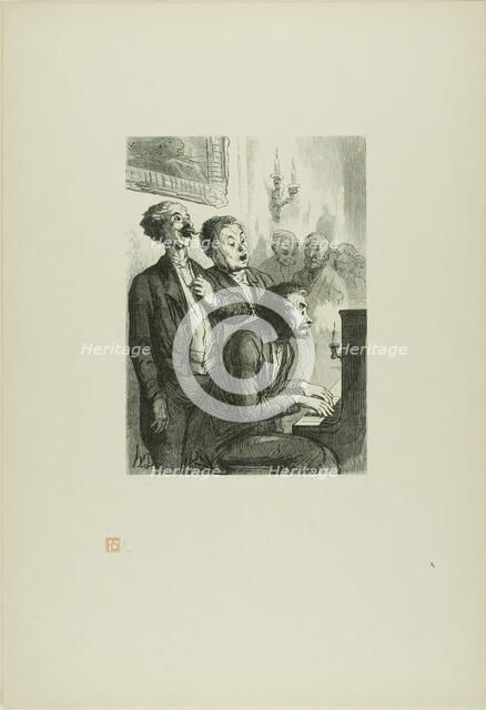 The Chamber Musicians, 1862, printed 1920. Creator: Charles Maurand.