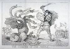The champion of the people 1784. Artist: Thomas Rowlandson