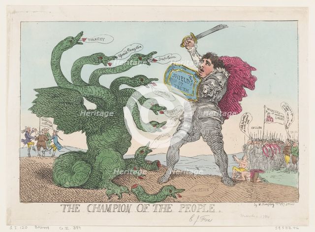 The Champion of the People, March 11, 1784., March 11, 1784. Creator: Thomas Rowlandson.