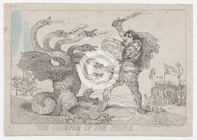 The Champion of the People, March 11, 1784., March 11, 1784. Creator: Thomas Rowlandson.
