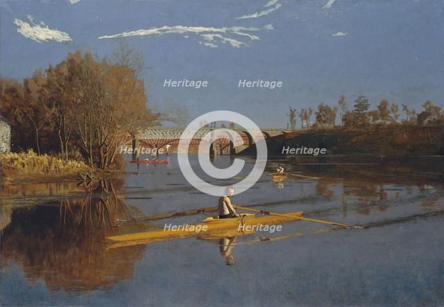 The Champion Single Sculls (Max Schmitt in a Single Scull), 1871. Creator: Thomas Eakins.