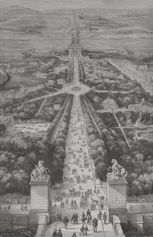 The Champs-Élysées, Paris, France, 1856. Creator: Unknown