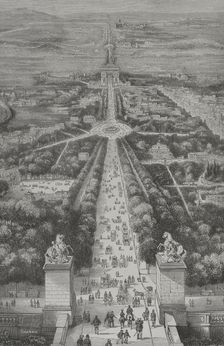 The Champs-Élysées, Paris, France, 1856. Creator: Unknown