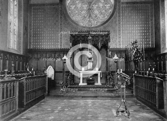 The Chancel, Catholic Apostolic Church, Albury Park, Surrey, 1904. Artist: Unknown