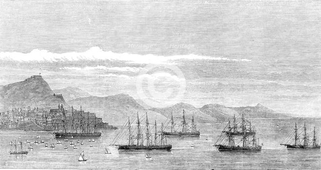 The Channel Fleet Regatta at Vigo, 1874. Creator: Unknown.
