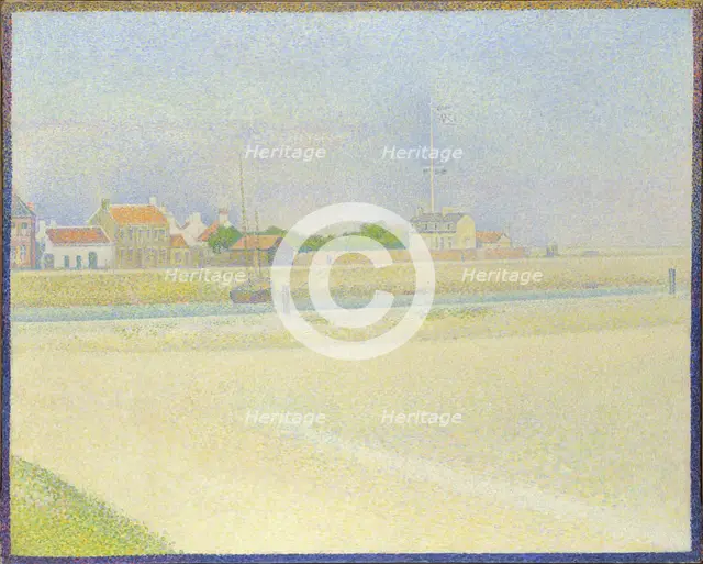 The Channel of Gravelines, Grand Fort-Philippe, 1890. Artist: Seurat, George Pierre (1859-1891)