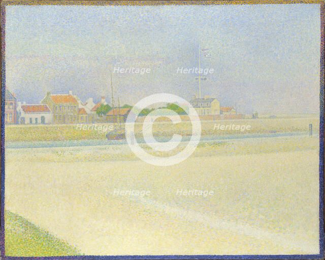The Channel of Gravelines, Grand Fort-Philippe, 1890. Artist: Seurat, George Pierre (1859-1891)