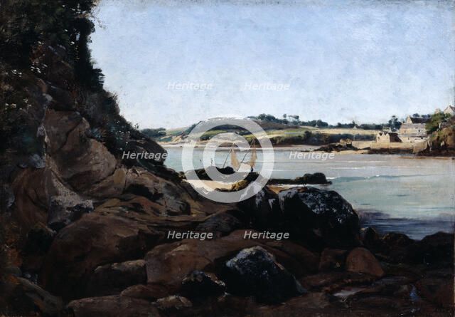 'The Channel of l'ile Tristan', 1873. Artist: Emmanuel Lansyer