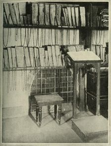The Chained Library of the Minister Church at Wimborne, in Dorset c1948. Creator: Unknown