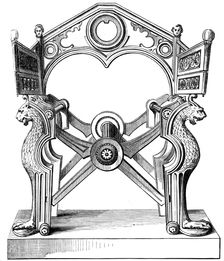 The Chair of Dagobert, 7th century, (1849)