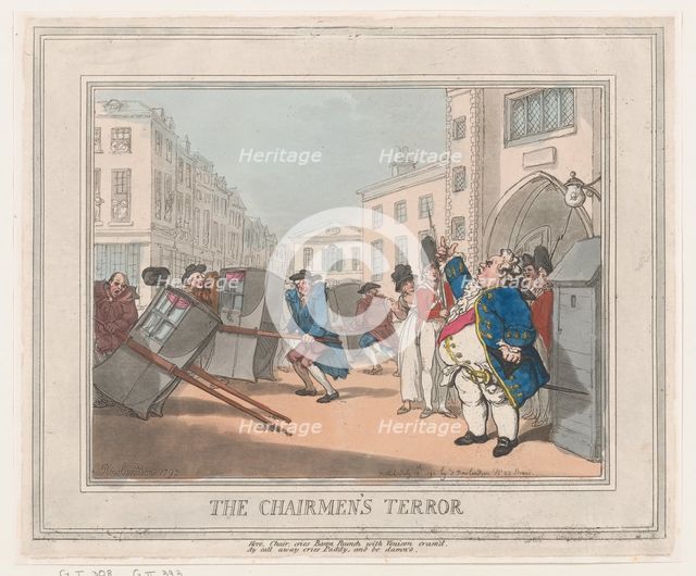 The Chairmen's Terror, July 18, 1792., July 18, 1792. Creator: Thomas Rowlandson.