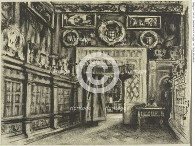 The Chapter House, Toledo Cathedral, c. 1903. Creator: Joseph J Pennell.